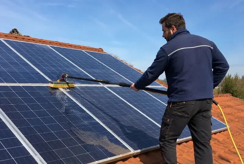 Nettoyage et entretien de panneaux solaires à Meistratzheim